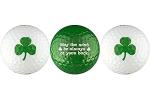 EnjoyLife Inc Shamrock w/Irish Blessing Golf Ball Gift Set