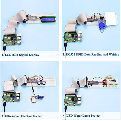 WayinTop Ultimate Starter Kit for Raspberry Pi 4 B 3 B+, Upgraded