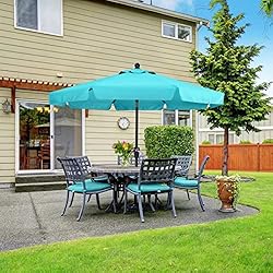 ABCCANOPY Premium Patio Umbrellas 10' Turquoise