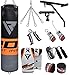 RDX Punch Bag for Boxing Training | Filled Heavy Bag Set with Punching Gloves, Chain, Wall Bracket | Great for Grappling, MMA, Kickboxing, Muay Thai, Karate, BJJ & Taekwondo | 14 pcs Comes in 4FT/5FT