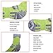YUEDGE Women's 2-Pack Antiskid Wicking Cushion Cotton Socks For Outdoors Camping Hiking Mountaineering(Green)