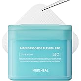 MEDIHEAL Madecassoside Blemish Pad - Square Cotton Facial Toner Pads with Centella Asiatica & Madecassoside – Anti Blemish to Improve Uneven Skin Tone - Vegan Face Gauze Pads, 100