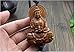 PureaquHandmade Traditional Safty Buddha Dragon Car Key Pendant Carving Car Rear Mirror Hanging Ornament Wooden Muslim Wooden Accessory Decoration Gift Automotive Interiors Car Decoration 1PCS