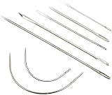 tao pipe 10 Pieces Curved Upholstery Needles Leather Waxed Thread Kit view 2