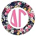 Delta Gamma 3" Circle Floral Monogram Sticker