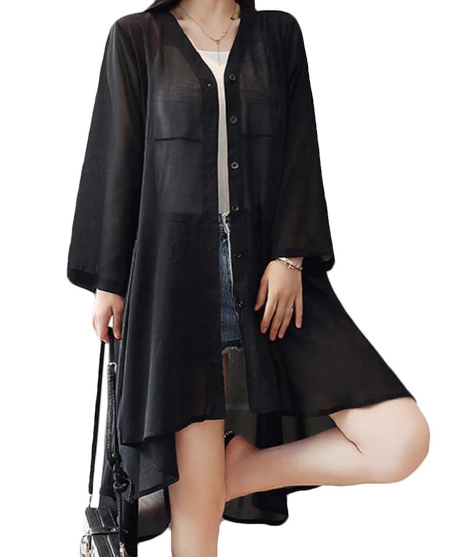 chiffon wrap coat