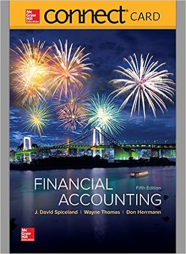 Connect Access Card For Financial Accounting Spiceland David Thomas Wayne Herrmann Don 9781260159622 Books