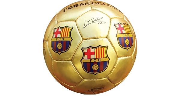 BALON FC BARCELONA DORADO: Amazon.es: Deportes y aire libre