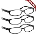Fashion Reading Glasses 2.50 3 Black (3 Pack) F503