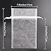 SumDirect White Sheer Organza Bags - 100Pcs 6x9 Inch Organza Gift Bags with Drawstring, Jewelry Pouches for Wedding Party Christmas Favor