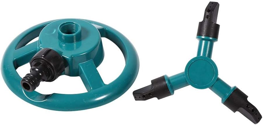 ViaGasaFamido Automatic 360° Rotating Lawn Sprinkler with 3 Nozzle Watering System for Garden Irrigation and Full Circle Coverage - Image 3