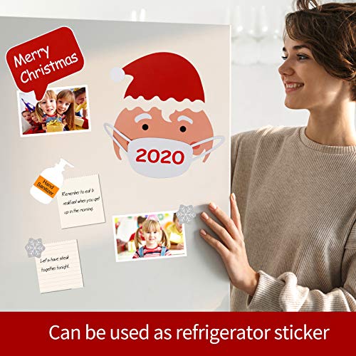 Christmas Santa Refrigerator Decorations Set, Cute Funny Fridge