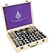 Essential Oil Wooden Box - Storage Case with Handle. Holds 68 Bottles and Roller Balls. Natural Pine Wood. Large Organizer Best for Keeping Your Oils Safe. Includes Padding and EO Labels