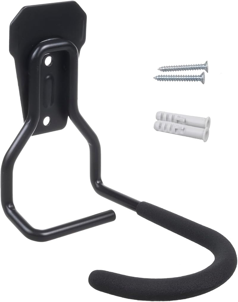 Maclean Bicycle Wall Mount Vertical Storage Hook Steel Hanger 20kg Garage