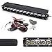 iJDMTOY 35-966 Scoop Light Bar Compatible with 2016-up Toyota Tacoma, Includes (1) 60W High Power LED Lightbar, Hood Bulge Mounting Brackets & On/Off Switch Wiring Kit