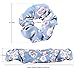 Set of 6 Large Women's Chiffon Flower Hair Scrunchies Hair Bow Chiffon Ponytail Holder -AQY002