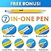 MGNETICO Magnetic Wristband: Adjustable Black Band with 10 Neodymium Magnets To Hold Metal Items Nearby Plus 7 In 1 Screwdriver Pen