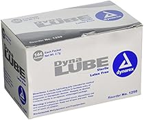 Dynarex 1250 DynaLube Lubricating Jelly, Sterile, 2.7 g (Pack of 144)