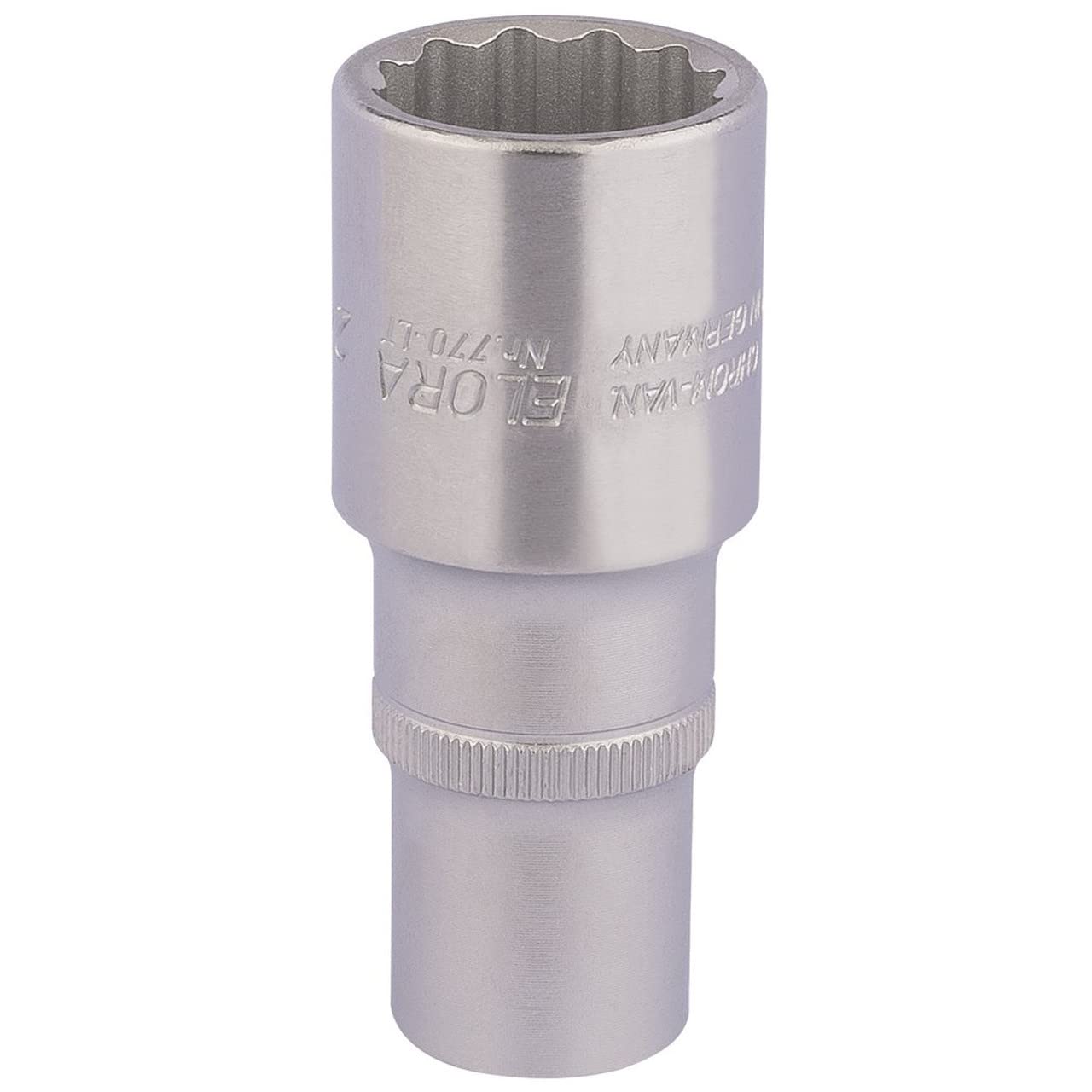 Draper 11937 Elora Deep Bi-Hexagon Socket, 1/2" Square Drive, 24mm