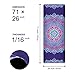 KUYOU Yoga Mat Foldable 1/16 Inch Thick Non-Slip Travel Yoga Mat Cover Pad Sweat Absorbent and Soft Lightweight Exercise Workout Mat with Stretch Band Strap for Yoga Pilates and Fitnessthumb 2