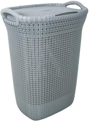 CURVER Clothes box "Knit" rectangular, Blue, 57 L Hamper, 57 Litre