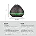 KBAYBO 400ml Humidifier Aroma Essential Oil Diffuser Ultrasonic Air with Wood Grain 7 Color Changing LED Lights for Office Home Bedroom (Dark Wood) (Dark Wood)