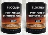 Save! TWO Pre-Shave Powder Stick Derma Bloc by Blocmen