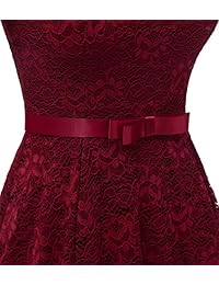 BeNicer Vestido de encaje floral para mujer Fiesta Boda Invitada Vestidos de dama de honor Fuera del hombro Vestidos de cóctel de noche