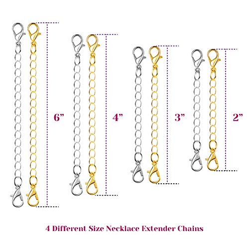 3 Extender+Necklace+Closures+Bracelet+Supplies