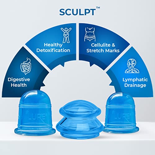 Lure Anti Cellulite Cupping Therapy Set Massager Cupping Kit with 3