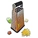 Box Grater With Container to Catch and Store Shavings - Our 4 Sided Cheese Grater Is Perfect For Grating, Zesting and Slicing - Made From Commercial Grade Stainless Steel Which will NOT RUST