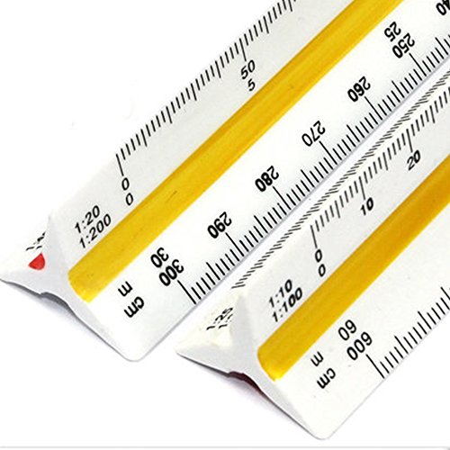 Nacpy Triangle Scale Ruler Measure Tool Scale Triangular Ruler 1100 1