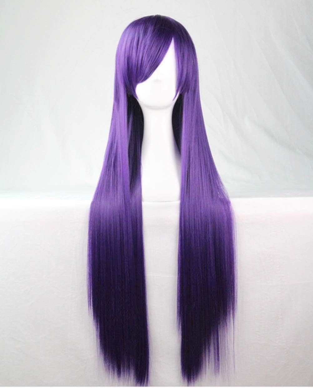 ColorfulPanda Long Straight Anime Costume Cosplay Wig Party Wig Purple Wigs for Women Ladies, dark purple - Image 3