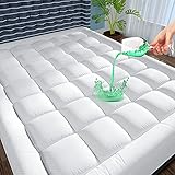 Extra Thick Waterproof Mattress Pad Queen Size