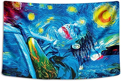 Tapestry Wall Cloth Fabric Hanging Bohemian For Bedroom Dorm Apartment Decoration Live Background Psychedelic Trippy Colorful Trippy Surreal Abstract Astral Digital Hemp Art 153x102cm(60x40inch)(011)