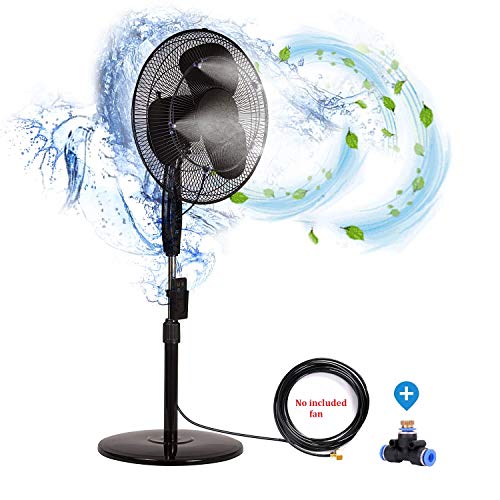 H&G lifestyles Outdoor Fan misting kit for patios Water Mister Cooling Patio Connects Any Outdoor Fan to Convert misting Fan Turns Heat Down by 20 Degrees(Fan not Included) H&G lifestyles Outdoor Fan misting kit for patios Water Mister Cooling Patio Connects Any Outdoor Fan to Convert misting Fan Turns Heat Down by 20 Degrees(Fan not Included)
