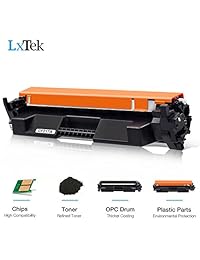 LxTek   Cartucho de tóner compatible con HP 17A CF217A, utilizado en impresoras HP Laserjet Pro M102w M130fw M130fn M130nw M102a M130a, Laserjet Pro MFP M130 M102 Series, 2 negros, de alto rendimiento, con chip
