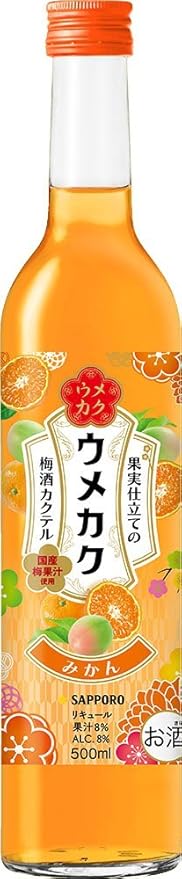 サッポロ ウメカク 果実仕立ての梅酒カクテル みかん 500ml 梅酒 通販 Amazon
