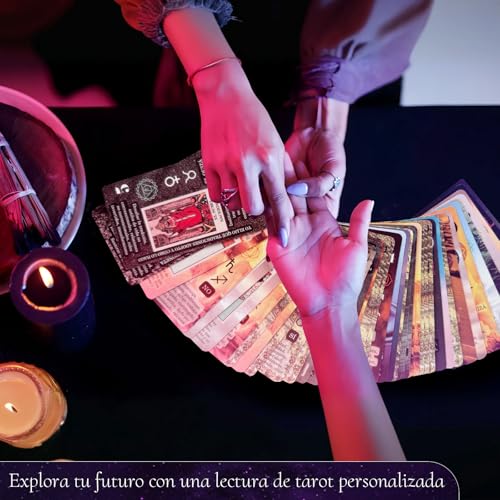 YCQYNHQ Tarot Rider Waite, Tarot en Español para Principiante, No Necesita Libro de Guía, Baraja Clásica con 78 Cartas 22 Arcanos Mayores y 56 Arcanos Menores