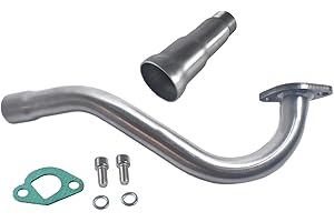 JOIQEXJ Performance Exhaust Header Pipe With Muffler for Predator 196cc/212cc & GX160/GX200 Go Kart