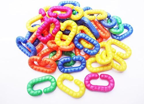 Tapa Parrot Toys African Grey Cockatoo Medium Parrots for Macaws Cockatiel C Chain Links 50 Ea Jumbo Colorful Colors