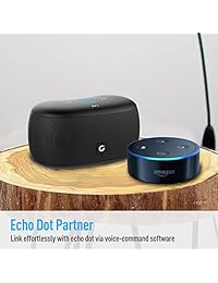 Doss bocina táctil con Bluetooth, inalámbrico, ultraportátil, con Bluetooth 4.0 con sonido superior 10W, 12 horas de reproducción, Bluetooth de 66 pies de rango de alcance, compatible con iPhone, Samsung, Echo Dot, etc. Negro