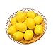 Buytra 10 Pack Artificial Fake Lemons Limes Fruit for Vase Filler Home Kitchen Party Decoration, Yellow- Large Size 3.9