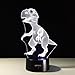 KIVVEE 3D Lamp Dinosaur Baby Shape Boys Best Bithday Gift Acrylic Table Night Light Furniture Decorative Colorful 7 Color Change Household Desk Accessories
