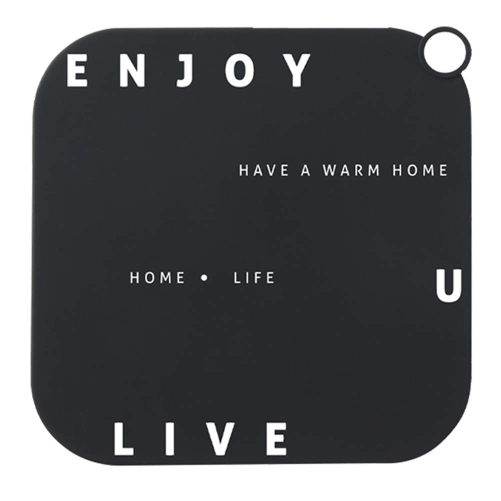 Einsgut Square Sink Cover Silicone Drain Strainer and Hair Stopper for Shower, Bath, Basin and Sink