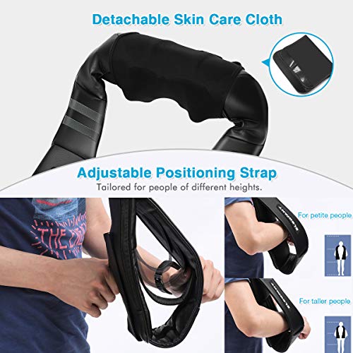 2019 New ELEGIANT Shiatsu Neck and Back Massager Wireless Remote Control-Inside The Small Pocket of The Massager, Electric Shoulder Massage with 3D Kneading Massage for Muscles Pain Relief Relaxation