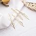 8 Pcs Metal Geometric Hair Pins Minimalist Dainty Triangle Rhombus Hair Clip Clamps Accessories Barrettes Bobby Pin for Hair Styling Jewelry(Gold and Silver)