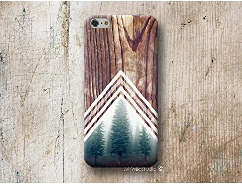 Forest Chevon Wood Print Phone Case for iPhone X 8 7 6 Plus 6s 5 5s se 4 iPod Oneplus 2 3 5 etc . . . "Shipments to USA take only 6 - 9 working days!"