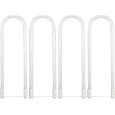 Feit Electric T8 U-Bend LED Tube Light - 15W, 4000K, 2100 Lumens - 4-Pack | 32W Replacement, 4000K Cool White, Type A Plug and Play, Type B Ballast Bypass, 120-277V, 50000-Hour Life