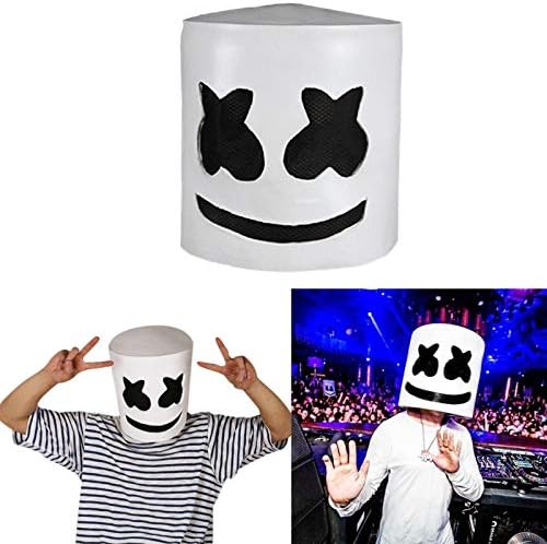 MarshMello DJ Mask Full Head Helmet Halloween Cosplay Mask Music Props